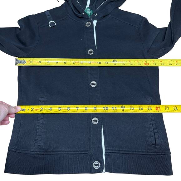 LRL Ralph Lauren Sweater Women Petite S Black Preppy Prep L/S Minimalism Capsule - Picture 6 of 8